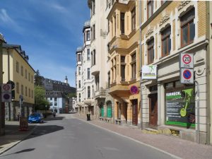 Greizer Straße und Platz mit Spitzname – damals und heute